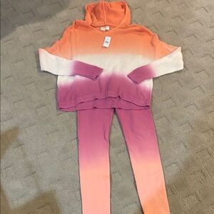 Ombre Hoodie and Leggings Set